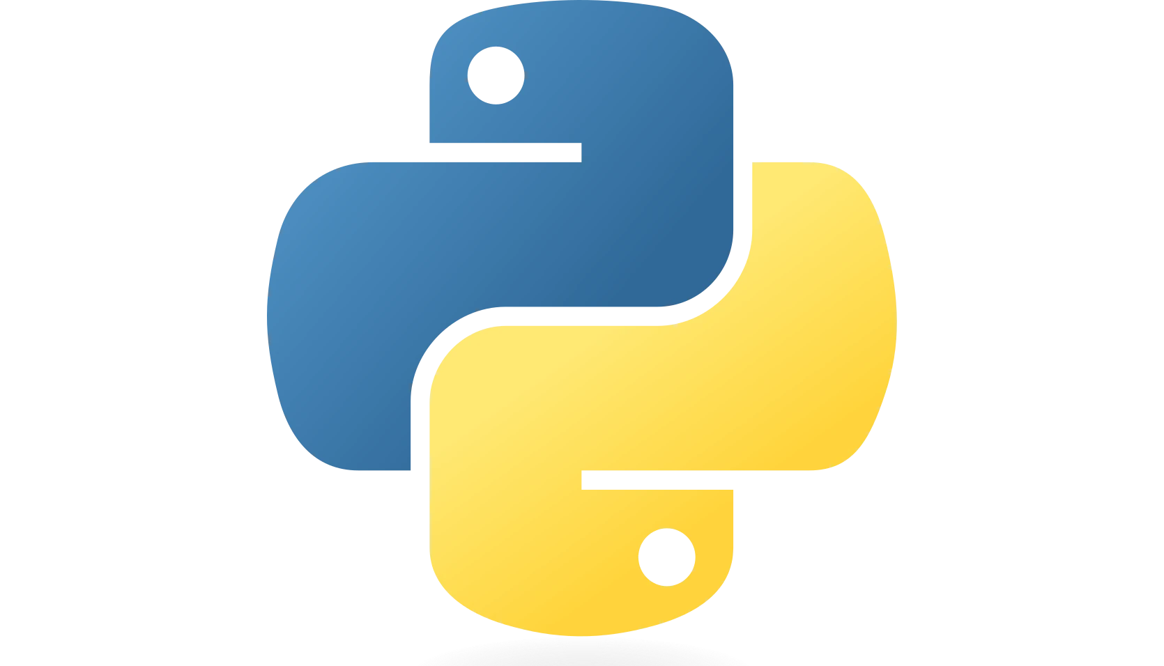 The blue and yellow Python logo, seemingly two interlocking snakes (which are probably pythons, now I think about it)