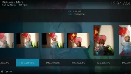Kodi Photos feature