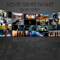 Movie Genre Fanart - Dark Grey Wall icon