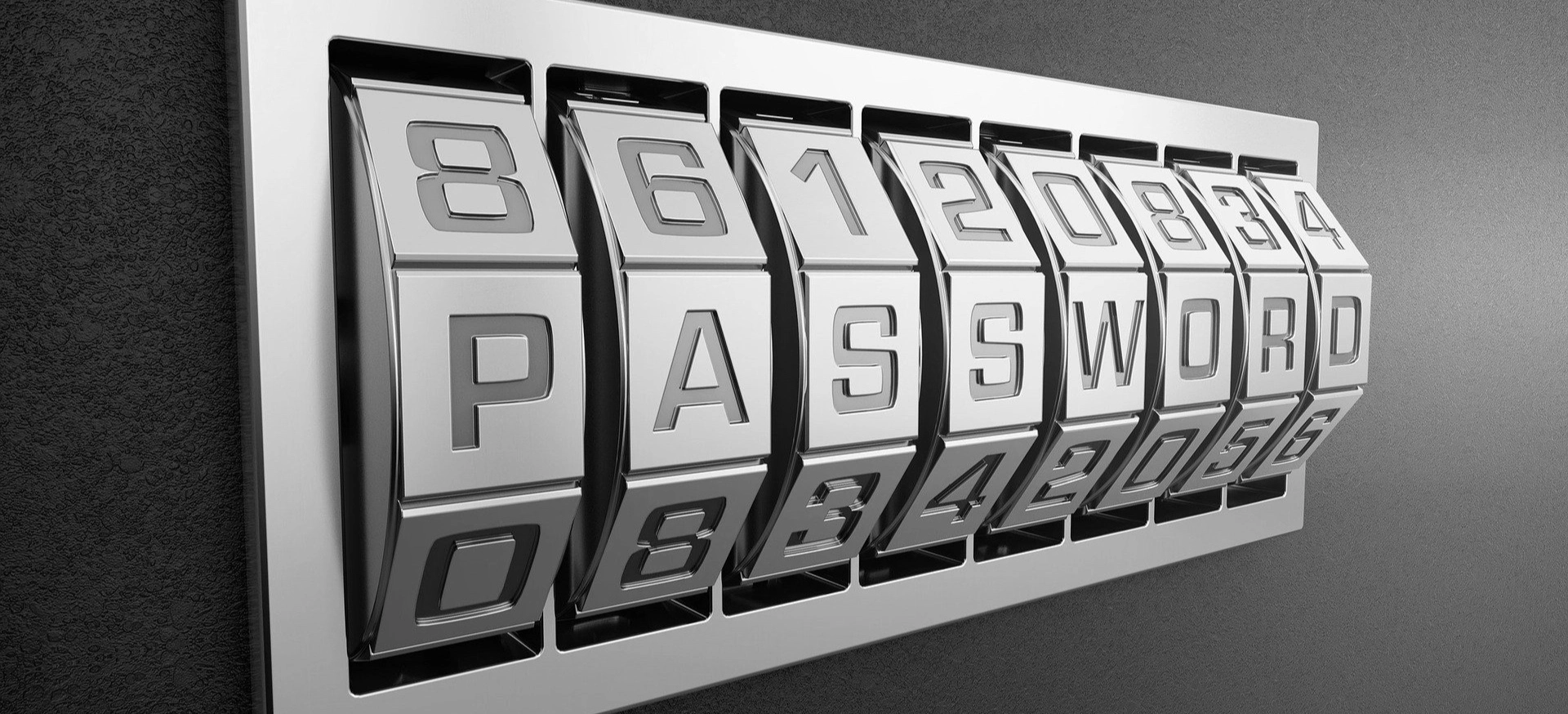 Password combination lock image by Gino Crescoli from Pixabay.